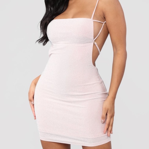 light pink fashion nova dress